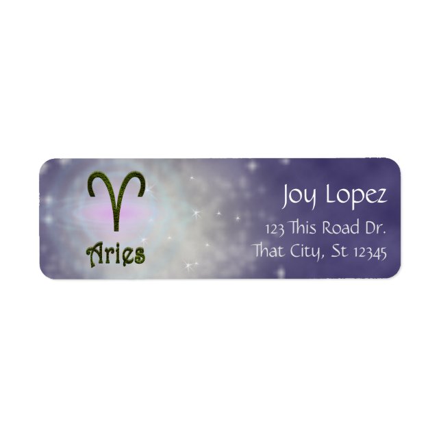 Pick Colour Aries Zodiac Astrological Sign (Front)