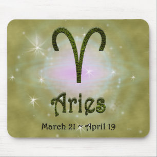 Pick Colour Aries Zodiac Astrological Sign Mouse Pad