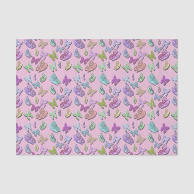 Pick Colour Butterflies Surreal & Fluttering Tissue Paper (Front)