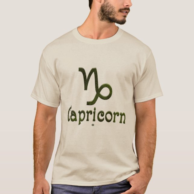 Pick Colour Capricorn Zodiac Astrological Sign T-Shirt (Front)