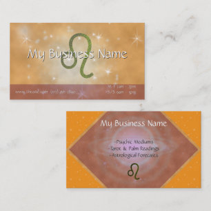 Pick Colour Leo Zodiac Astrological Sign Business Card