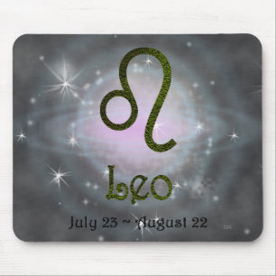 Pick Colour Leo Zodiac Astrological Sign Mouse Pad
