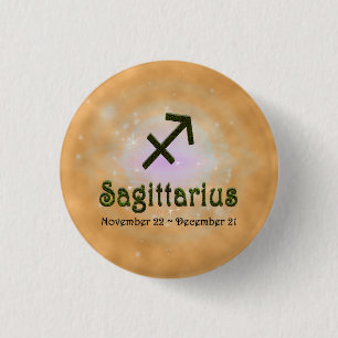 Pick Colour Sagittarius Zodiac Astrological Sign 3 Cm Round Badge