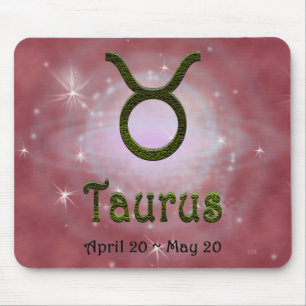Pick Colour Taurus Zodiac Astrological Sign Mouse Pad