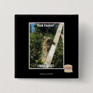 Pick Faster! 15 Cm Square Badge