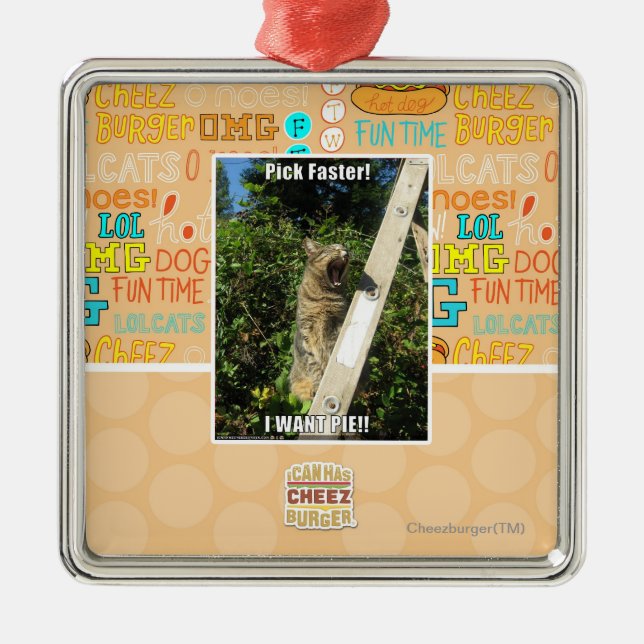 Pick Faster! Metal Tree Decoration (Front)