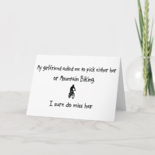 Pick Girlfriend or Mountain Biking Card