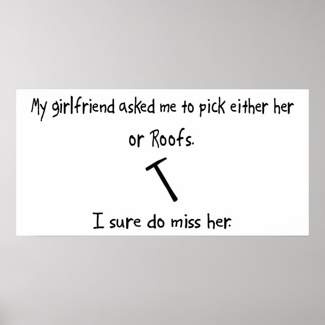Pick Girlfriend or Roofs Poster (Front)