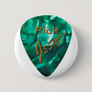 Pick Jesus 6 Cm Round Badge