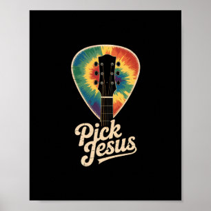 Pick Jesus Music Pastor Thanksgiving Christmas Eas Poster
