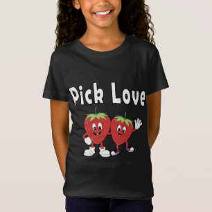 Pick Love Strawberries in Love Funny Costume T-Shirt