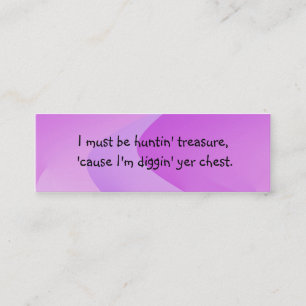 Pick Up Line Introduction Card