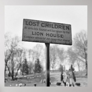 Pick Up Lost Children at the Lion House: 1943 Poster