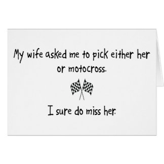 Pick Wife or Motocross