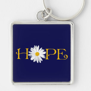 Pick Your Background - Shasta Daisy Hope Keychain