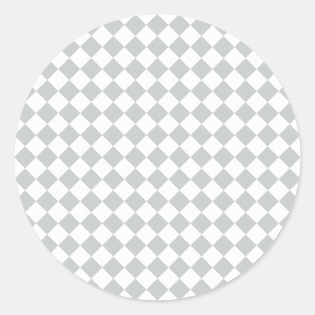 Pick your checkers colour Easily Customise This Classic Round Sticker (Front)