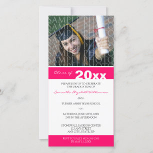 Pick YOUR Colour Custom Graduation Announcement