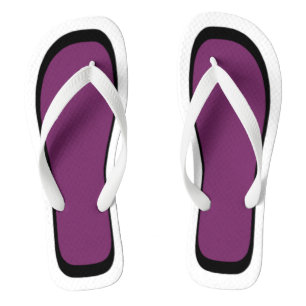 Pick Your Colour White/Black Trim Flip Flops