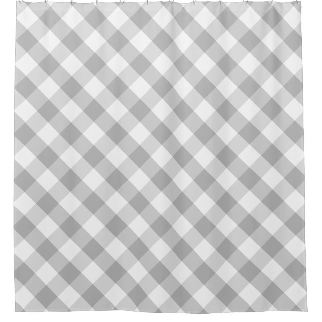 Pick your Gingham colour Easily Click Customise it Shower Curtain (Front)