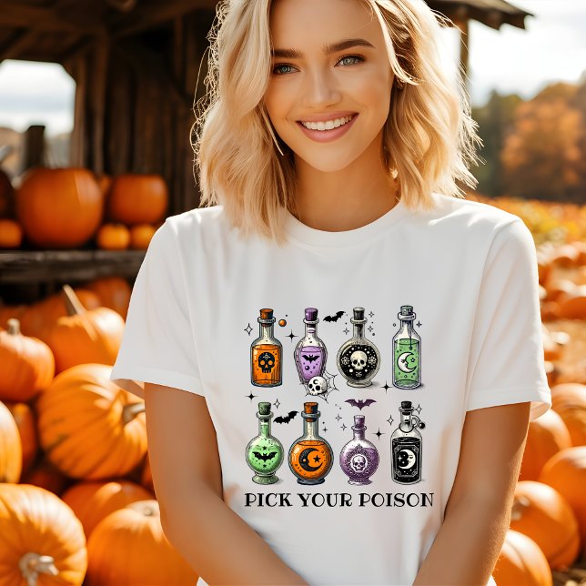 Pick Your Poison Cute Halloween Tshirt (Creator Uploaded)