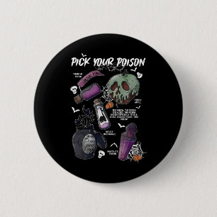 Pick Your Poison's Funny Drink Me Potion's Happy H 6 Cm Round Badge