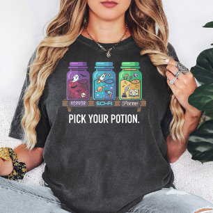 Pick Your Potion Genre Jars T-Shirt