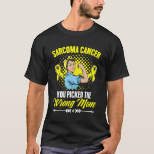 Picked Wrong Mum Yellow Ribbon Warrior Sarcoma Can T-Shirt