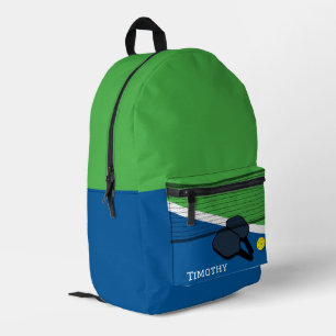 Pickelball Personalised  Printed Backpack