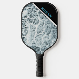 Pickelball "Wood WhiteTurquoise" Pickleball Paddle