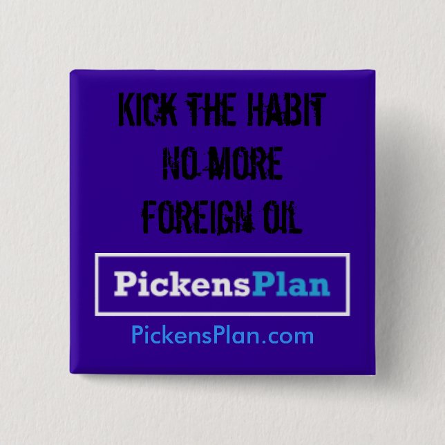 Pickens Plan 15 Cm Square Badge (Front)