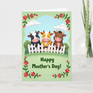 Picket Fence Animals Card