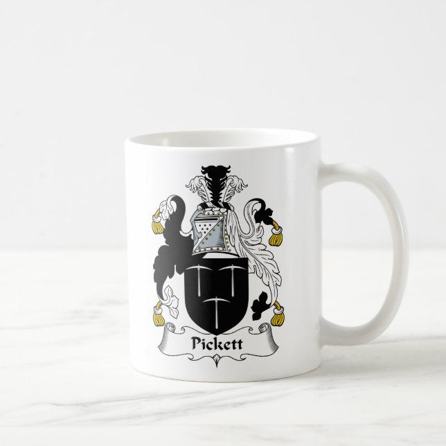 Pickett Family Crest Coffee Mug (Right)