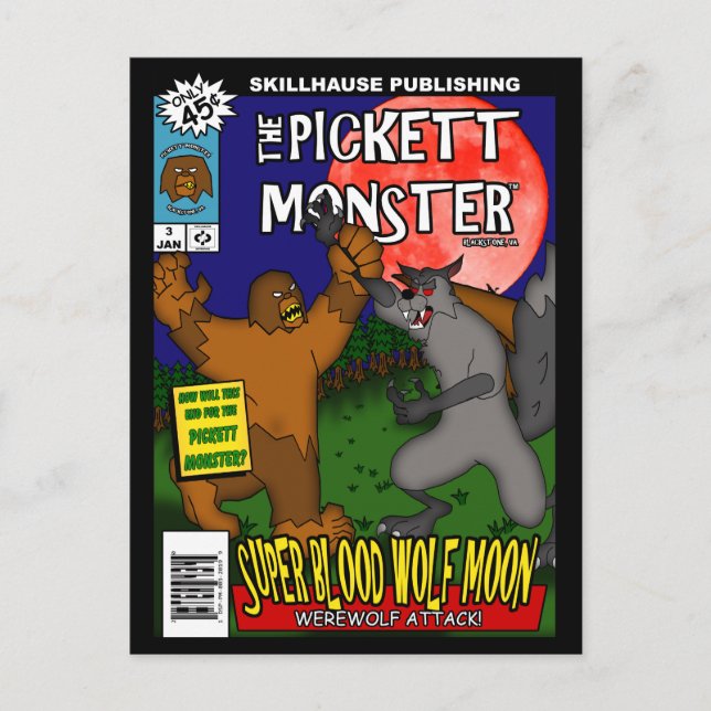 PICKETT MONSTER - Comic Book #3 Postcard (Front)