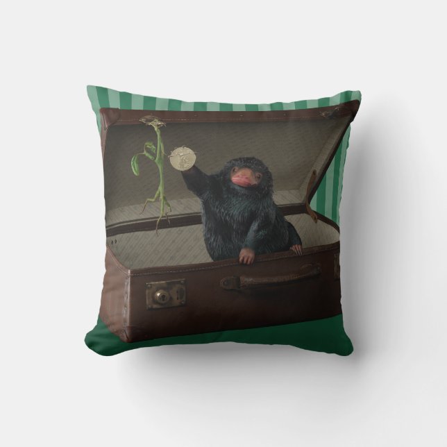 Pickett & Teddy in Briefcase Cushion (Front)