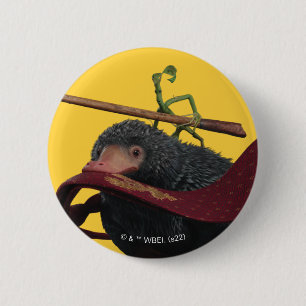 Pickett & Teddy With Wand and Tie 6 Cm Round Badge