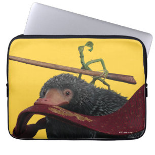 Pickett & Teddy With Wand and Tie Laptop Sleeve