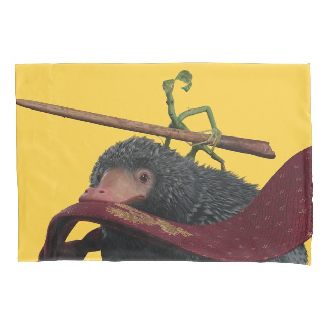Pickett & Teddy With Wand and Tie Pillowcase (Front)