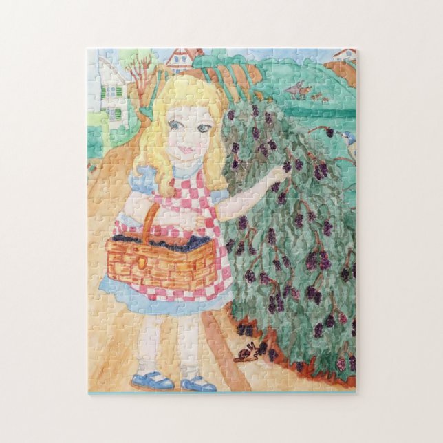Picking Berries Jigsaw Puzzle (Vertical)