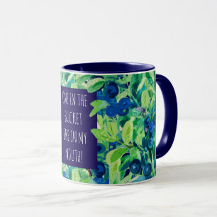 PICKING BLUEBERRIES , MEME! MUG