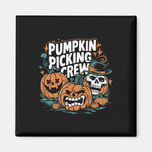 Picking Crew Funny Pumpkin Patch Halloween Costume Magnet