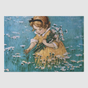 Picking Daisies by Jessie Willcox Smith Tissue Paper