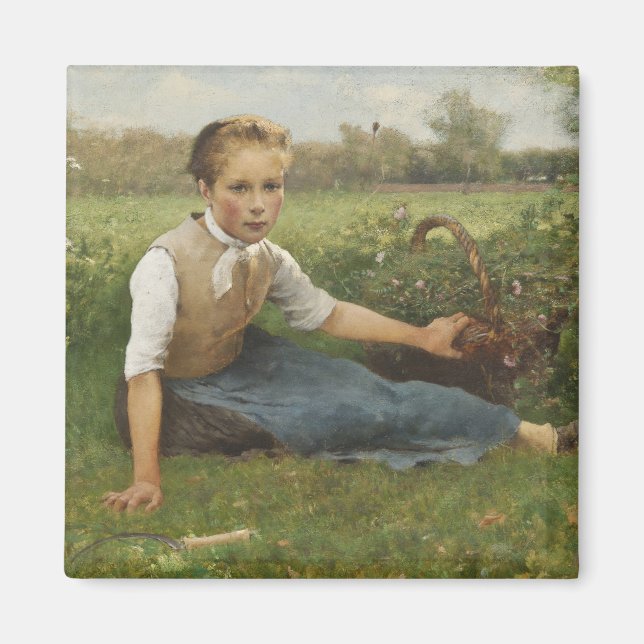 Picking Flowers | 1882 Magnet (Front)