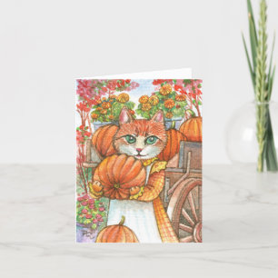Picking Pumpkin note card