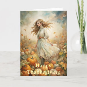 Picking Pumpkins Holiday Card