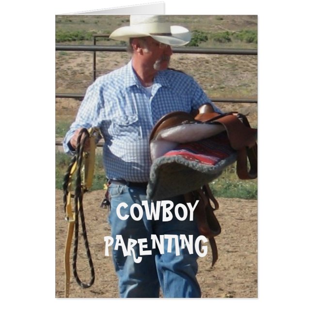 Picking Up After Kids - Cowboy Parenting (Front)