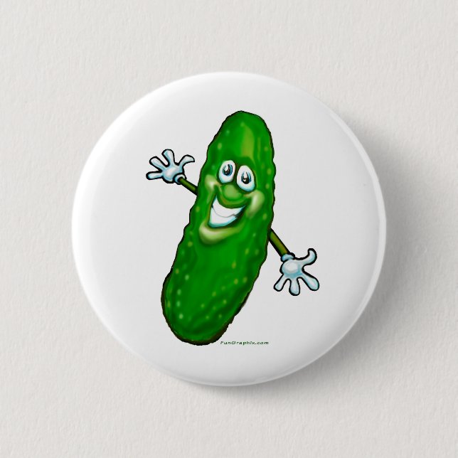 Pickle 6 Cm Round Badge (Front)