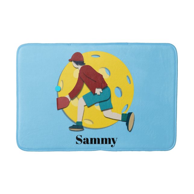 Pickle Ball Bath Mat (Front)