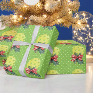 Pickle ball Christmas themed Wrapping Paper