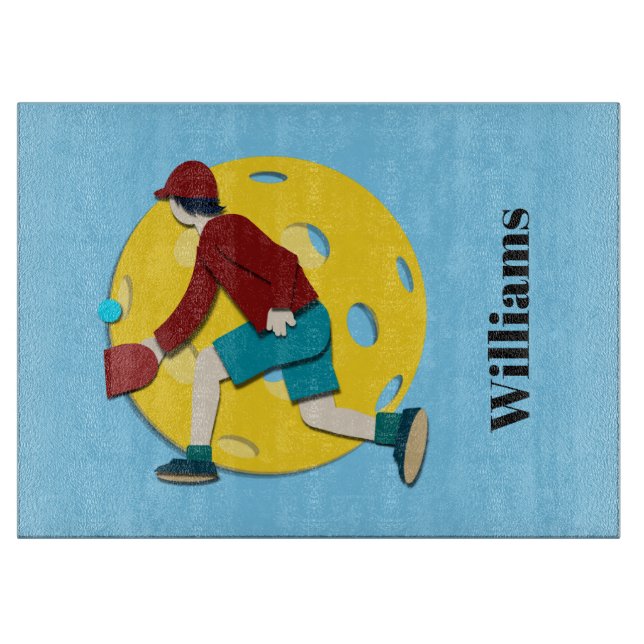 Pickle Ball Cutting Board (Front)