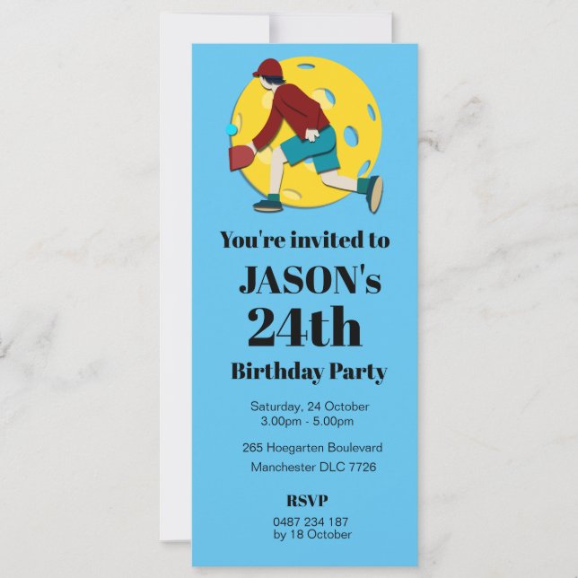 Pickle Ball Invitation (Front)